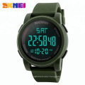 Skmei 1257 Sport Watch Digital Men Waterproof 5ATM Silica Strap Black Army Green Wristwatch